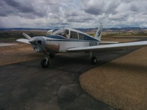 The Cherokee before its flight to West Star Aviation