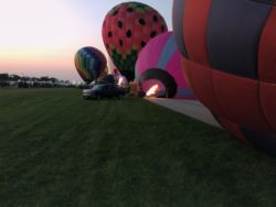 Cold Inflation, Balloon glow event at OSH Airventure 2021 HAWK display