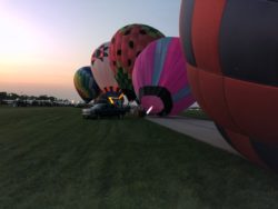 Cold Inflation, Balloon glow event at OSH Airventure 2021 HAWK display
